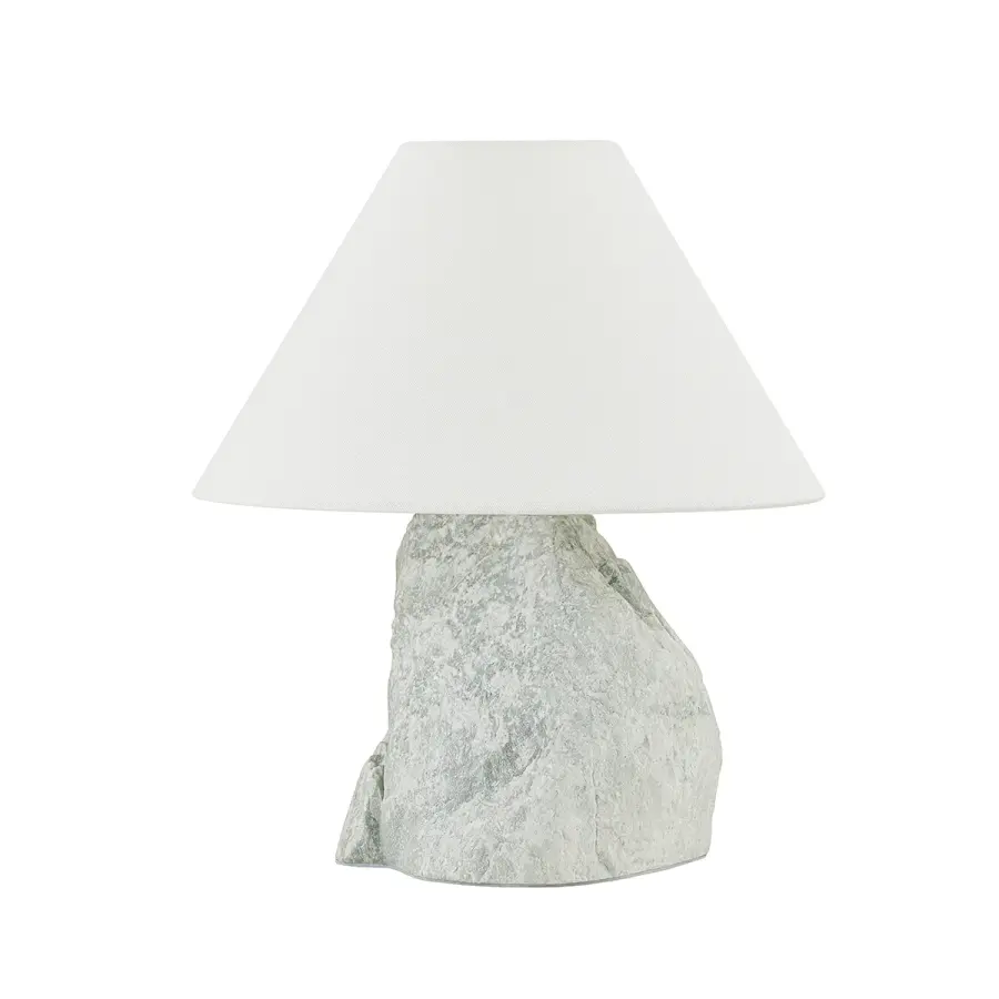Carver One Light Table Lamp in Patina Brass