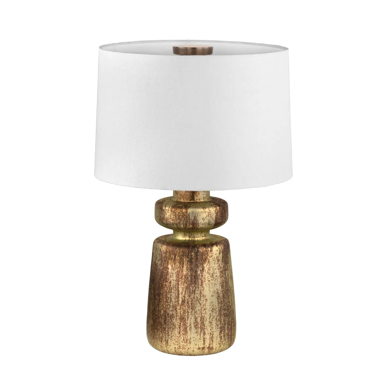 Terron One Light Table Lamp in Patina Brass