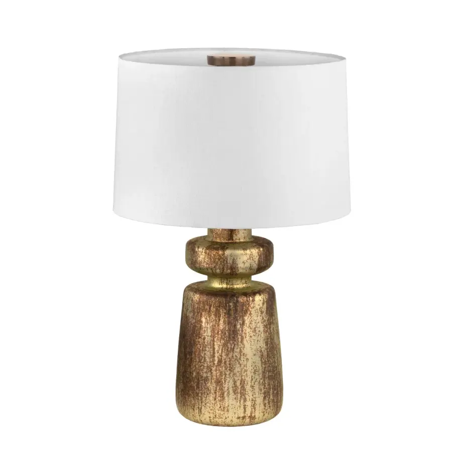 Terron One Light Table Lamp in Patina Brass