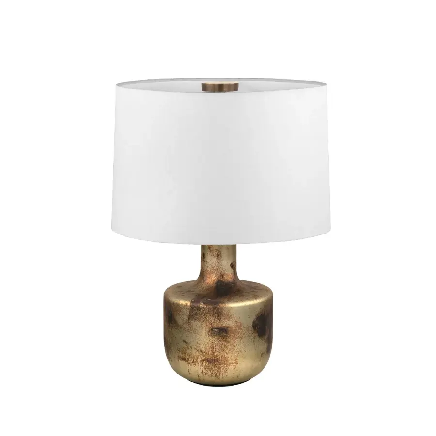 Terron One Light Table Lamp in Patina Brass