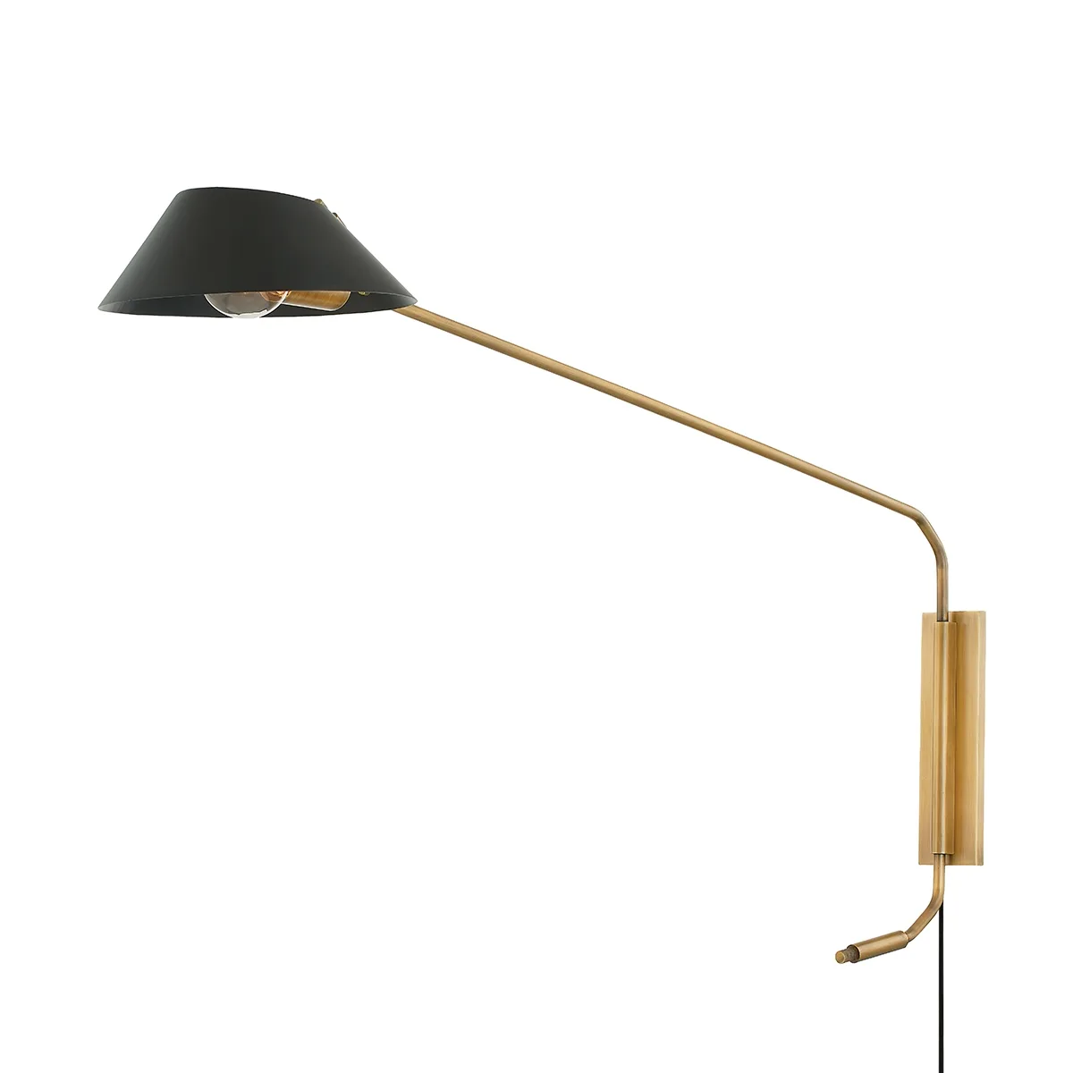 Sacramento One Light Wall Sconce in Patina Brass