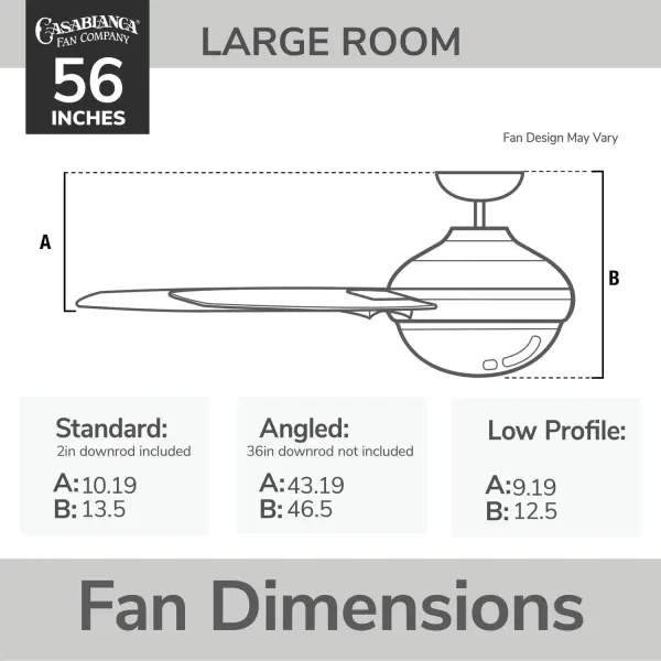 Correne 56" LED Ceiling Fan with Light - Image 19
