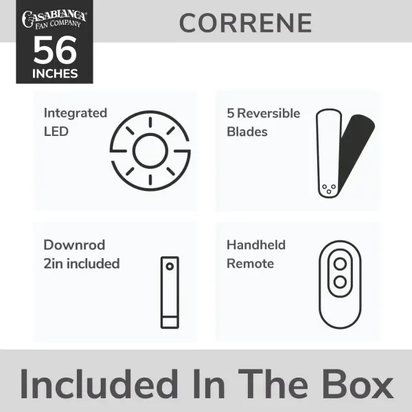 Correne 56" LED Ceiling Fan with Light - Image 23