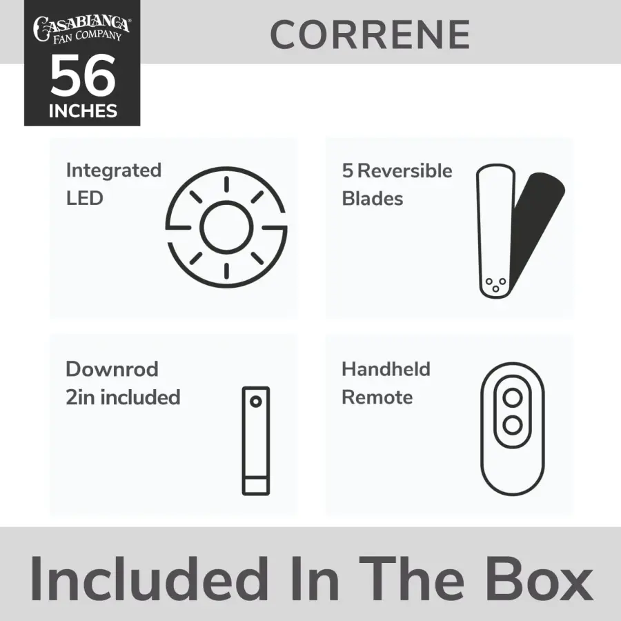 Correne 56" LED Ceiling Fan with Light - Image 23