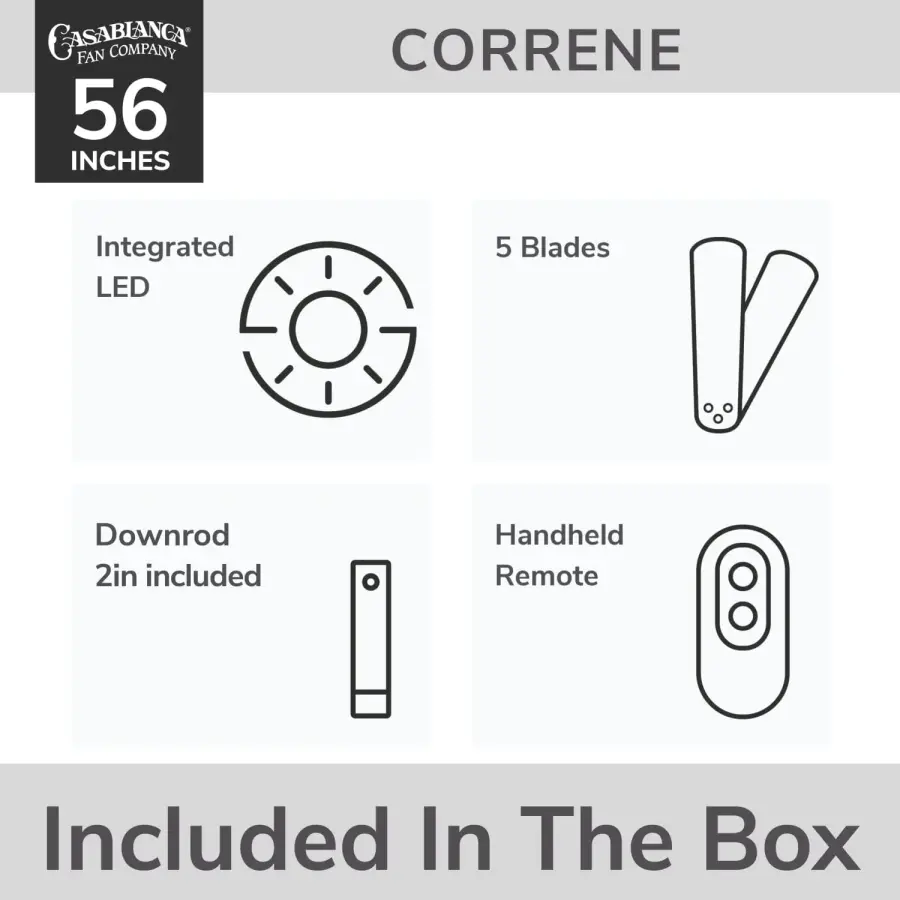 Correne 56" LED Ceiling Fan with Light - Image 24