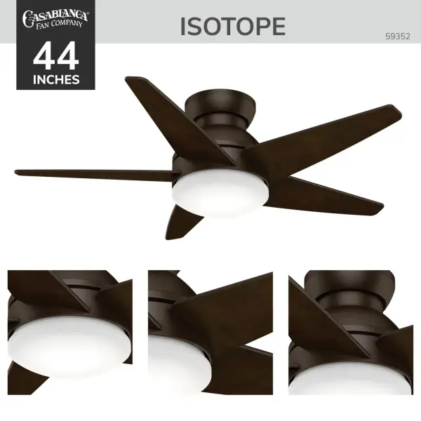 Casablanca Isotope 44" Low Profile Ceiling Fan with LED Light - Image 6