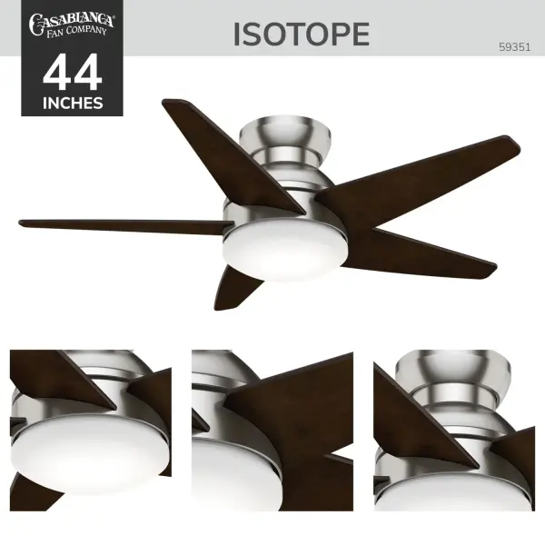 Casablanca Isotope 44" Low Profile Ceiling Fan with LED Light - Image 7