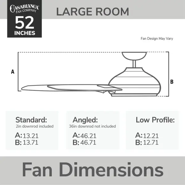 Piston Outdoor LED Ceiling Fan 52" - Image 15