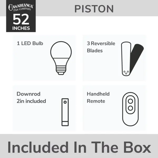 Piston Outdoor LED Ceiling Fan 52" - Image 17
