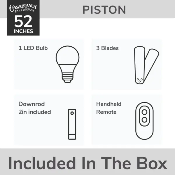 Piston Outdoor LED Ceiling Fan 52" - Image 18
