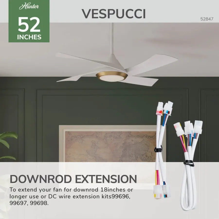 Vespucci Outdoor 52" Ceiling Fan with LED Light - Image 34