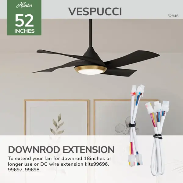 Vespucci Outdoor 52" Ceiling Fan with LED Light - Image 35