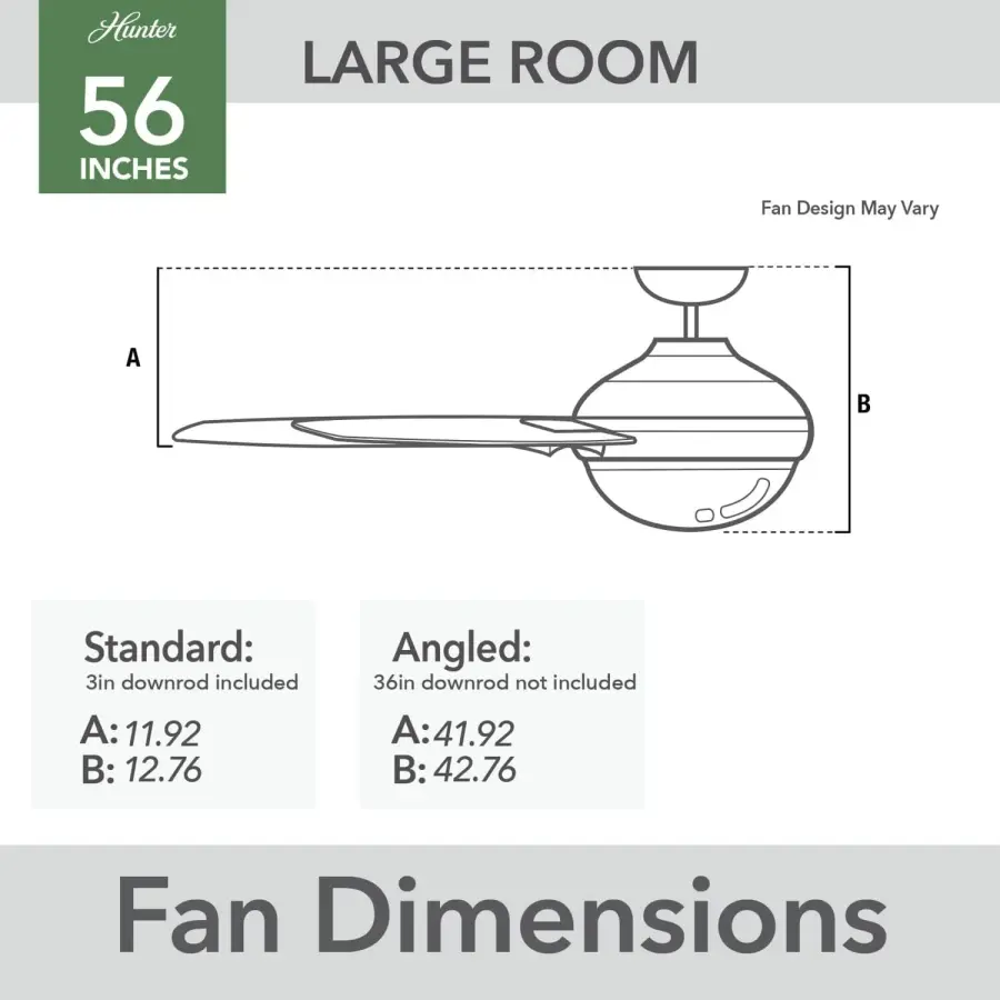 Surea Outdoor Ceiling Fan with LED Light 56" - Image 16