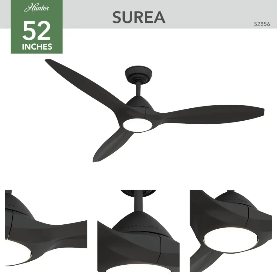 Surea Outdoor Ceiling Fan with LED Light 56" - Image 3