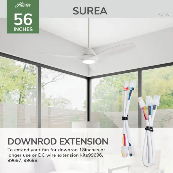 Surea Outdoor Ceiling Fan with LED Light 56" - Image 35