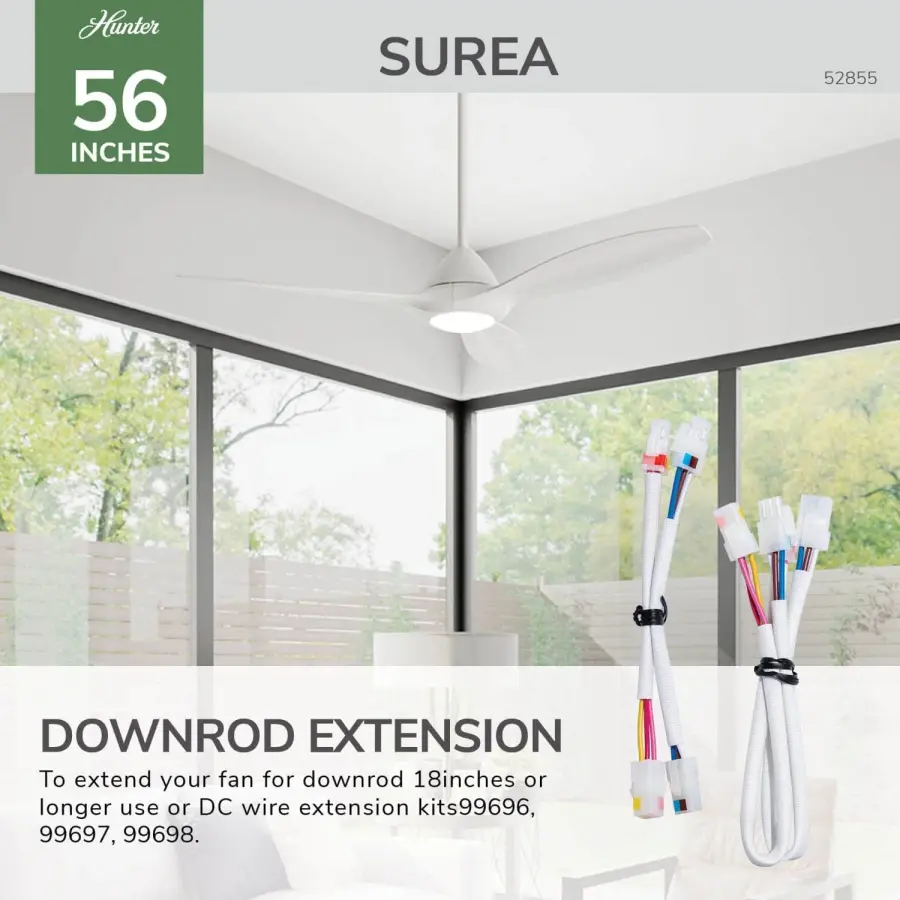 Surea Outdoor Ceiling Fan with LED Light 56" - Image 35
