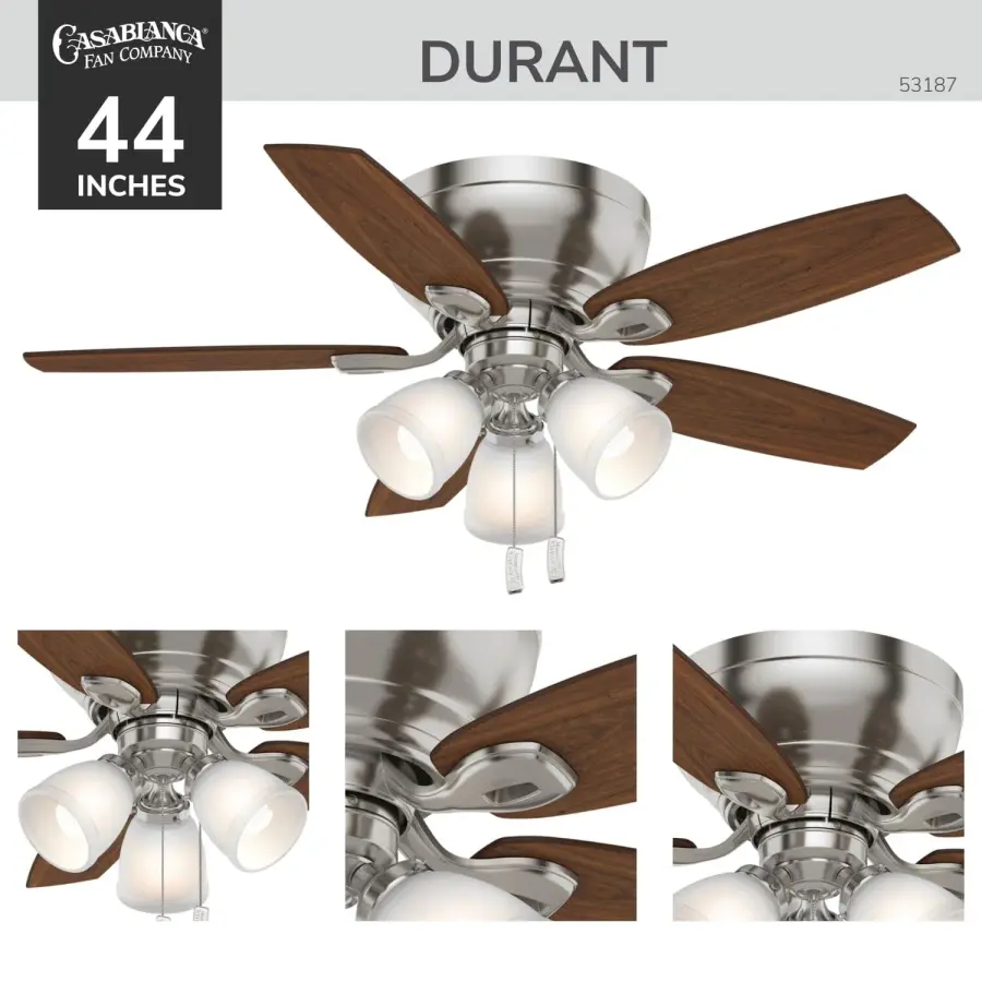 Whisper-Quiet Traditional Fan Perfect for Low Ceilings - Image 3