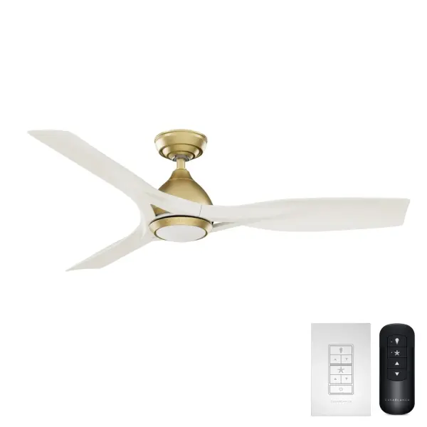 The Elise combines sleek modern design with ENERGY STAR certification for 64% greater efficiency. Its 6-speed DC motor delivers powerful, near-silent airflow perfect for covered patios and large indoor spaces up to 400 sq ft.