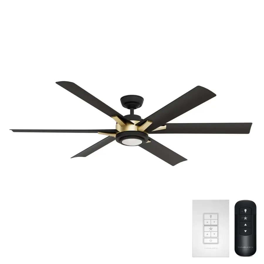 Melia Outdoor 65" Ceiling Fan with LED Light - Image 2