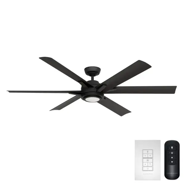 Melia Outdoor 65" Ceiling Fan with LED Light - Image 3