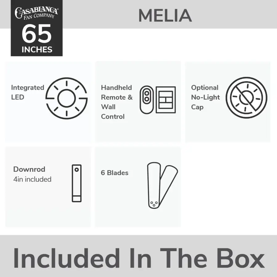 Melia Outdoor 65" Ceiling Fan with LED Light - Image 30