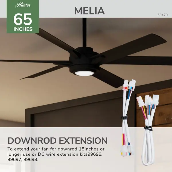Melia Outdoor 65" Ceiling Fan with LED Light - Image 58