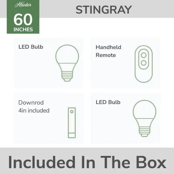 Stingray Outdoor ENERGY STAR Ceiling Fan with LED Light 60" - Image 20