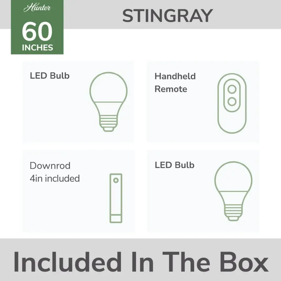 Stingray Outdoor ENERGY STAR Ceiling Fan with LED Light 60" - Image 20