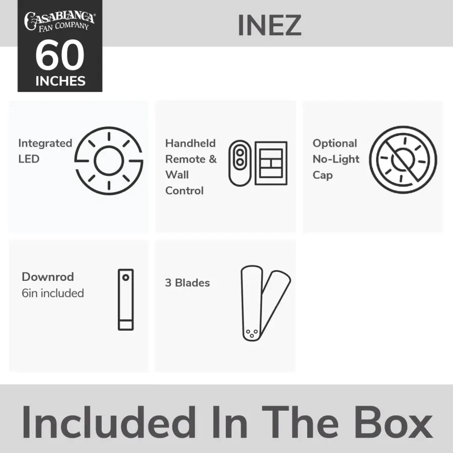 Inez Outdoor 60" Ceiling Fan with LED Light - Image 21