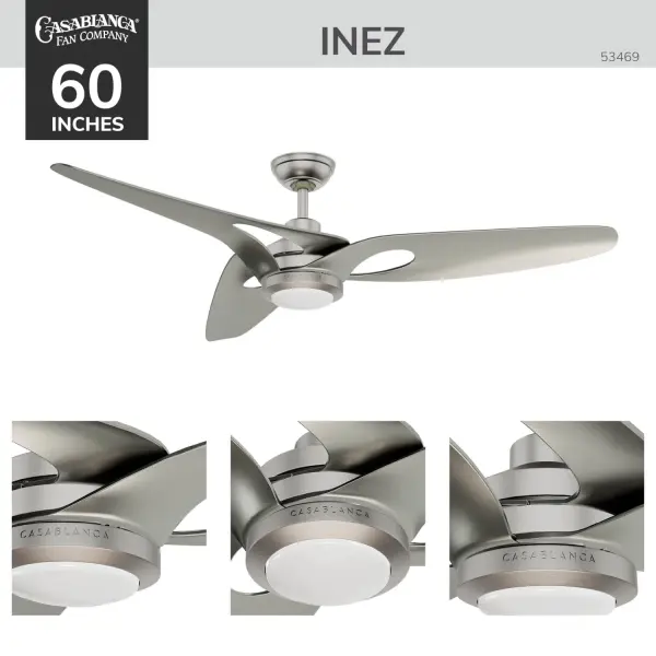 Inez Outdoor 60" Ceiling Fan with LED Light - Image 5