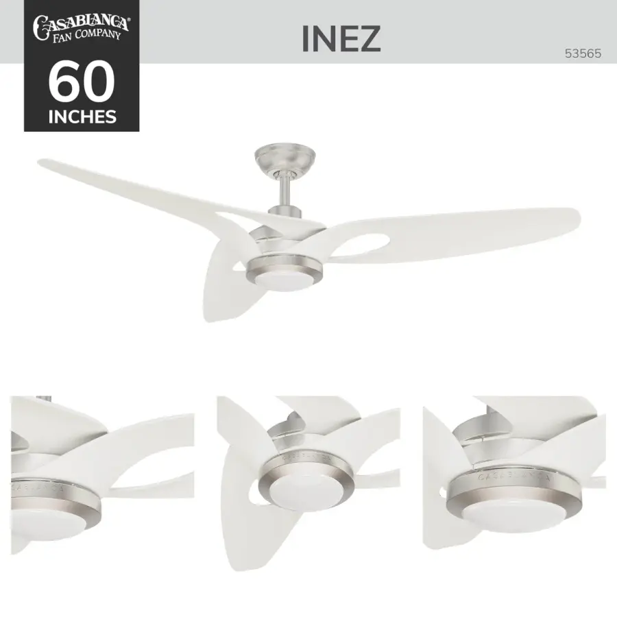 Inez Outdoor 60" Ceiling Fan with LED Light - Image 6