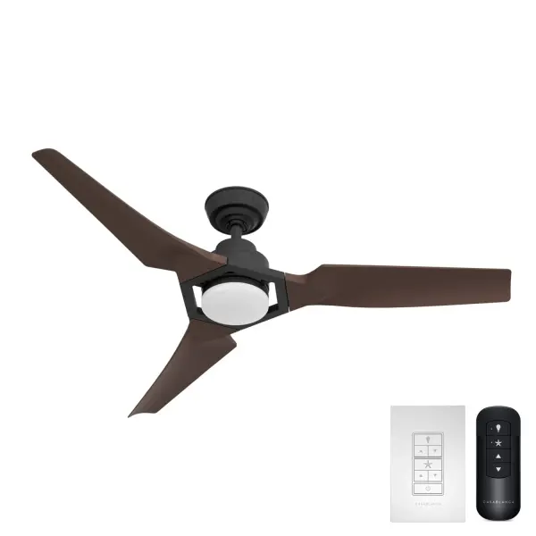 The Eula 52" combines ENERGY STAR certification with sophisticated two-tone styling. Its 6-speed DC motor delivers powerful, near-silent airflow while reducing energy costs by 64%. Perfect for covered outdoor spaces.