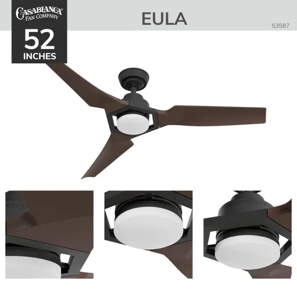 Eula 52" Outdoor Ceiling Fan with LED Light - Image 4