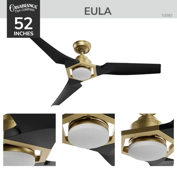 Eula 52" Outdoor Ceiling Fan with LED Light - Image 5