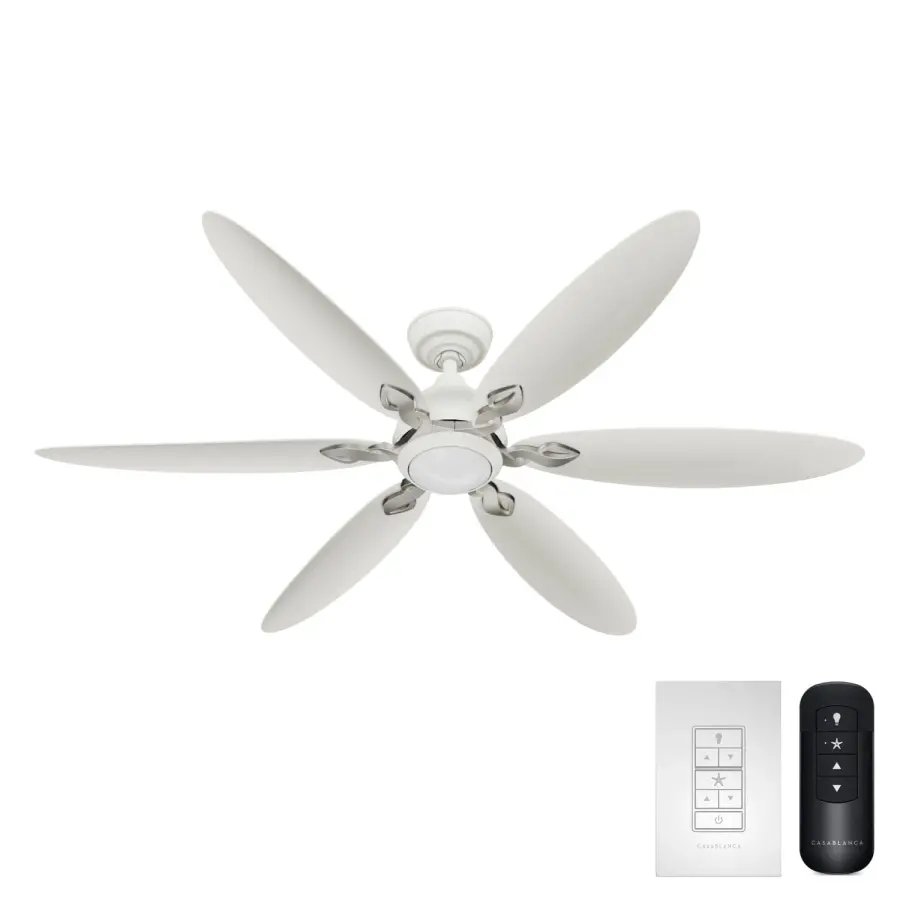 Azalea 60" Outdoor Energy Star DC Ceiling Fan with LED Light - Image 1