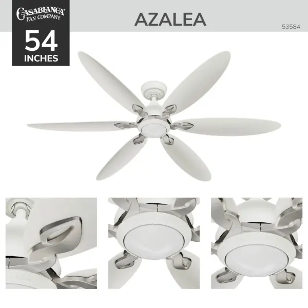 Azalea 60" Outdoor Energy Star DC Ceiling Fan with LED Light - Image 3
