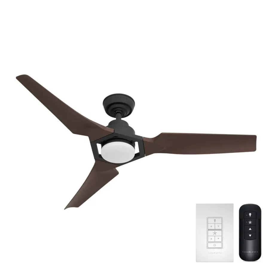 Eula 52" Outdoor Ceiling Fan with LED Light - Image 1