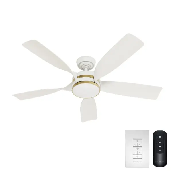 The Julia Outdoor combines ENERGY STAR certification with a powerful 6-speed DC motor for exceptional efficiency and airflow. Damp-rated for covered outdoor spaces, it features integrated LED lighting and remote control convenience.