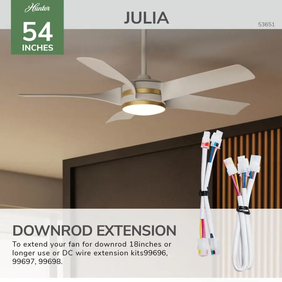 Julia Outdoor Energy Star DC Ceiling Fan with LED Light 52" - Image 36