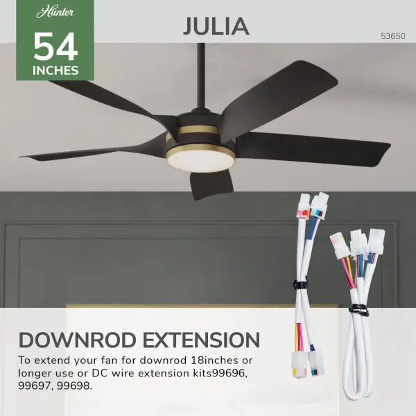 Julia Outdoor Energy Star DC Ceiling Fan with LED Light 52" - Image 37