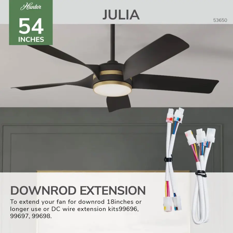 Julia Outdoor Energy Star DC Ceiling Fan with LED Light 52" - Image 37