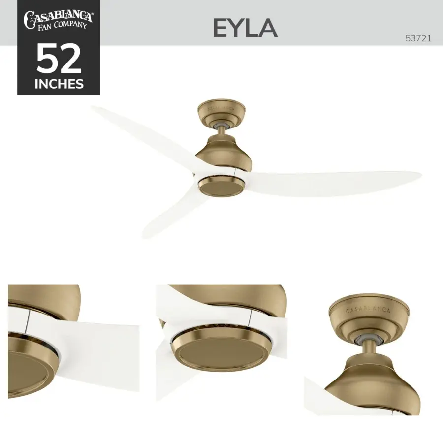 Eyla Outdoor 52" ENERGY STAR Ceiling Fan with Remote - Image 2