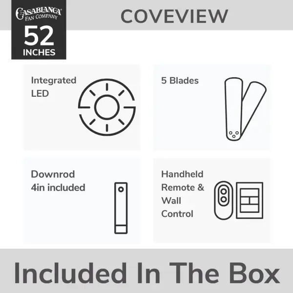 Coveview Outdoor Ceiling Fan with LED Light 52" - Image 17
