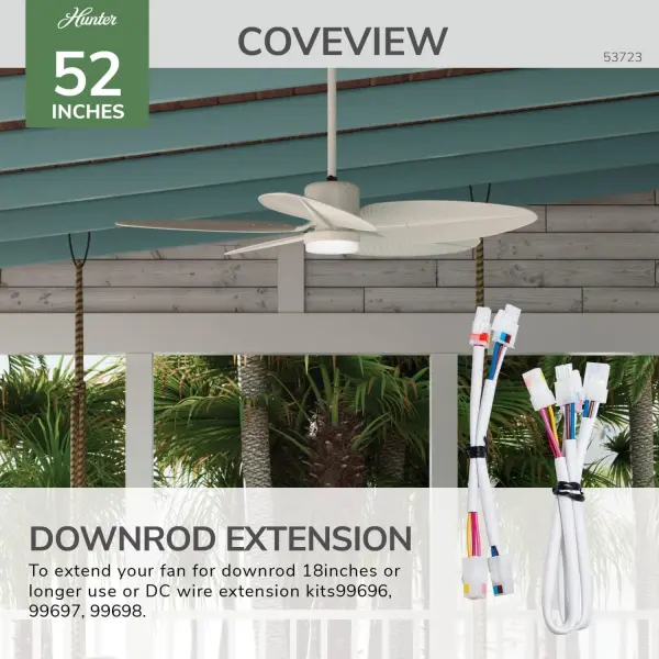 Coveview Outdoor Ceiling Fan with LED Light 52" - Image 35