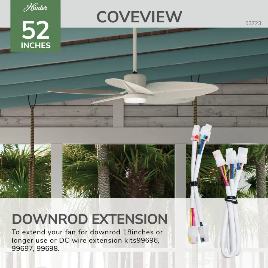 Coveview Outdoor Ceiling Fan with LED Light 52" - Image 35