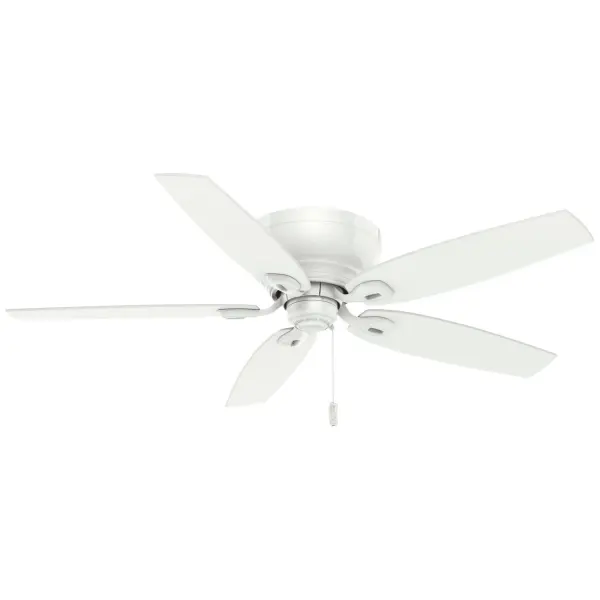 The Durant 54" ceiling fan combines traditional styling with modern Direct Drive™ motor technology, delivering powerful yet silent performance. Ideal for rooms with low ceilings up to 400 sq ft, featuring clean curved lines and a timeless design.