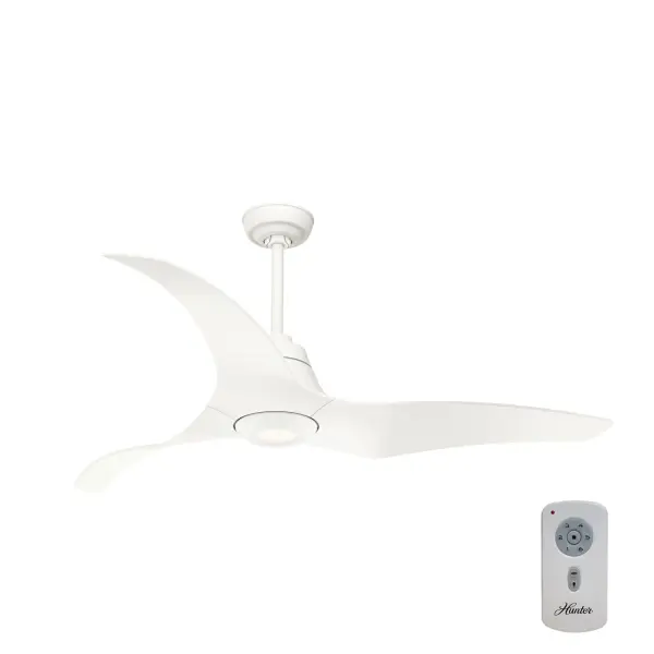The Stingray combines sleek, seamless design with exceptional energy efficiency. ENERGY STAR certified and 64% more efficient than conventional fans, it features a whisper-quiet DC motor and integrated LED lighting. - alternate view