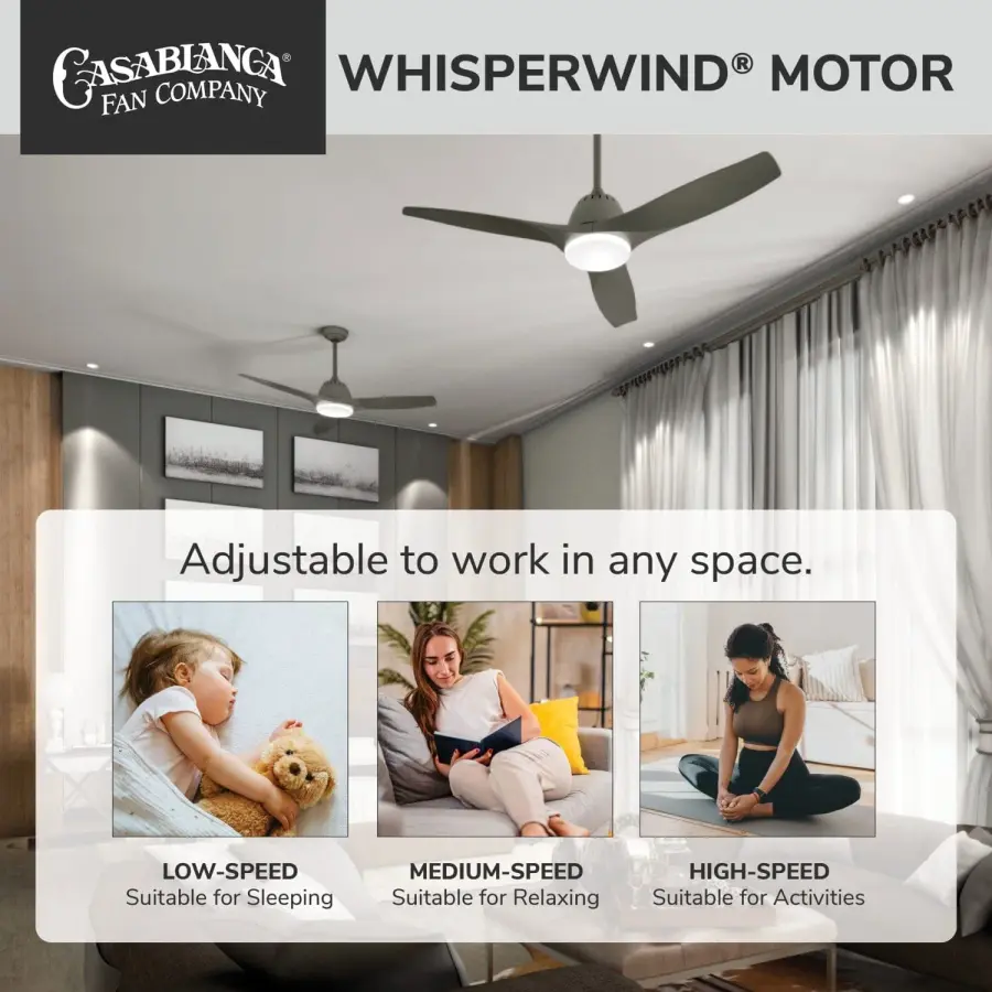 Casablanca Wisp 52" LED Ceiling Fan with Light - Image 49