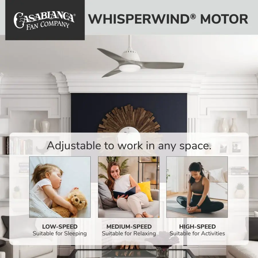 Wisp 44" LED Ceiling Fan with Light - Image 48