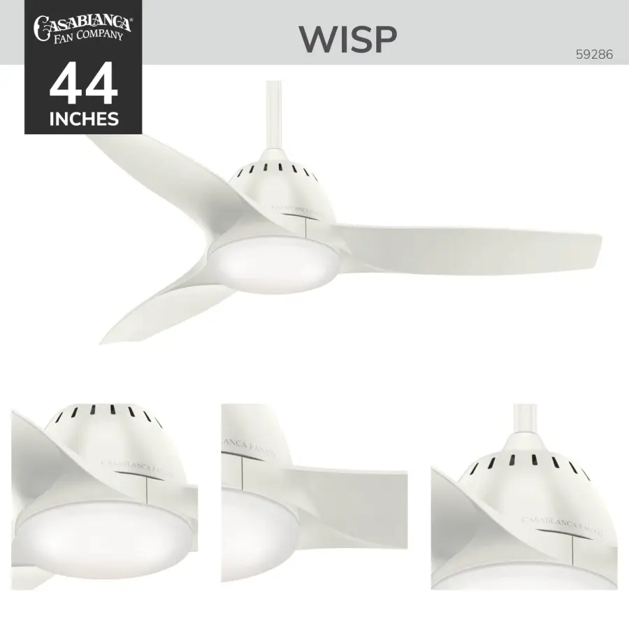 Wisp 44" LED Ceiling Fan with Light - Image 7